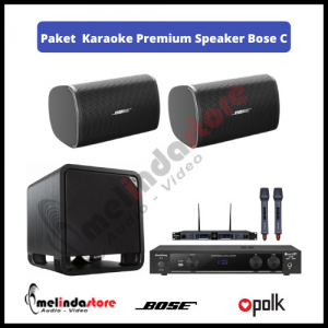 Paket  Karaoke Premium Speaker Bose DM6SE - Subwoofer Polk HTS12